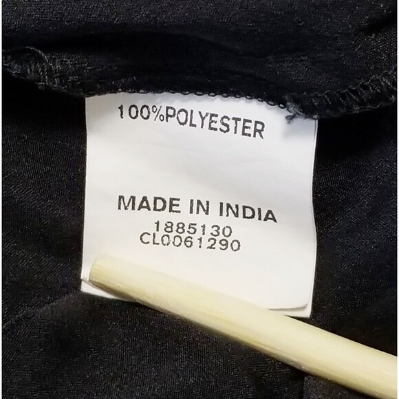 eShakti Women's Turquoise Print Sheath Midi Dress Sz Large 12 Long Sleeves - Picture 9 of 11